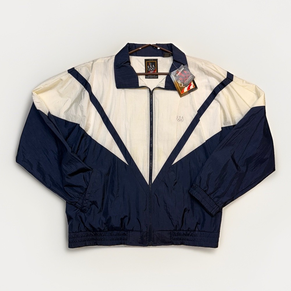 Vintage Team USA Olympic Windbreaker New With Tags Sz L